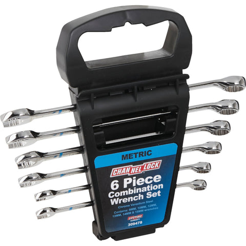 Channellock 6-Piece Metric Combination Wrench Set; Mfg #309478