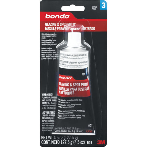 Bondo Glazing & Spot Putty; Mfg #907