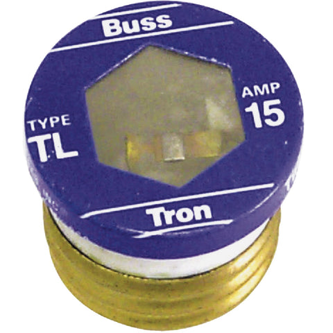 Bussmann TL Plug Fuse; Mfg #BP/TL-15