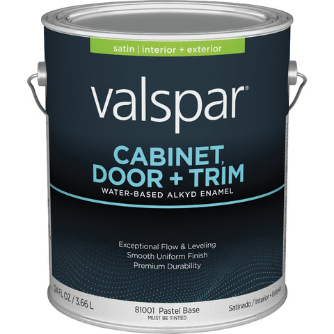 Valspar Cabinet, Door & Trim Waterborne Alkyd Interior/Exterior Enamel; Mfg #028.0081001.007