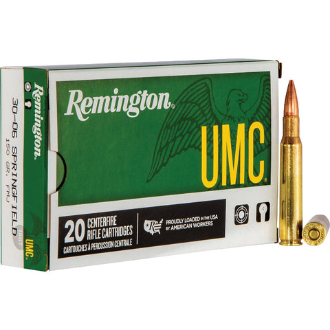 Remington UMC 30-06 Springfield Centerfire Ammunition Cartridges; Mfg #66862
