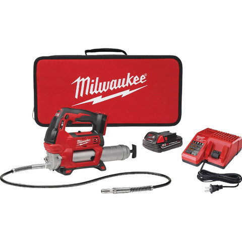 Milwaukee M18 Lithium-Ion Cordless Grease Gun Kit; Mfg #2646-21CT
