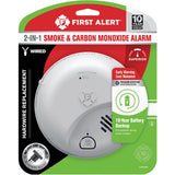 First Alert Hardwired Carbon Monoxide and Smoke Alarm with Precision Detection; Mfg #1046882