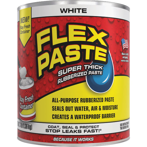 Flex Paste Rubber Sealant; Mfg #PFSWHTR32