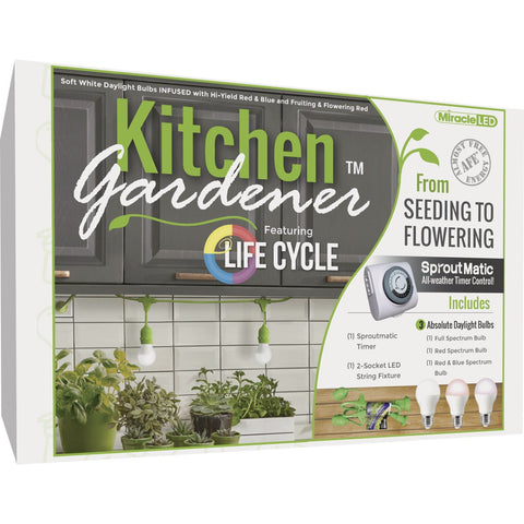 Miracle LED Kitchen Gardener Plant Light; Mfg #603493