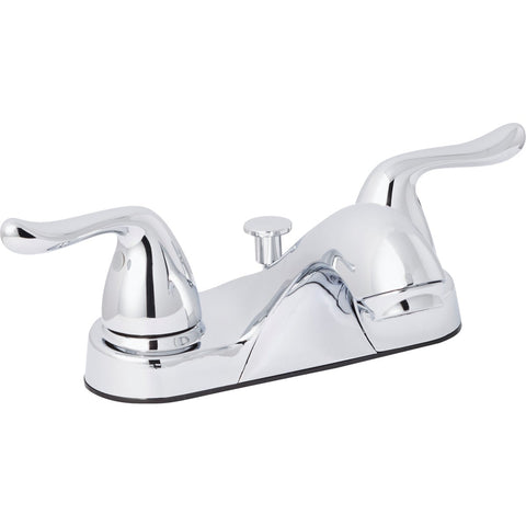 Home Impressions 2 Metal Handle 4 In. Centerset Bathroom Faucet with Pop-Up; Mfg #F512C033CP-JPA9
