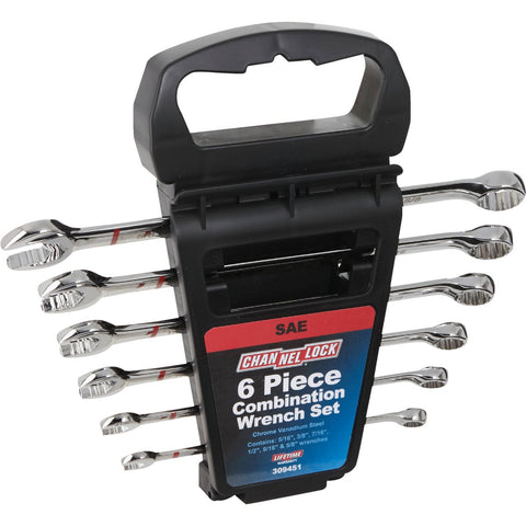 Channellock 6-Piece Combination Wrench Set; Mfg #309451