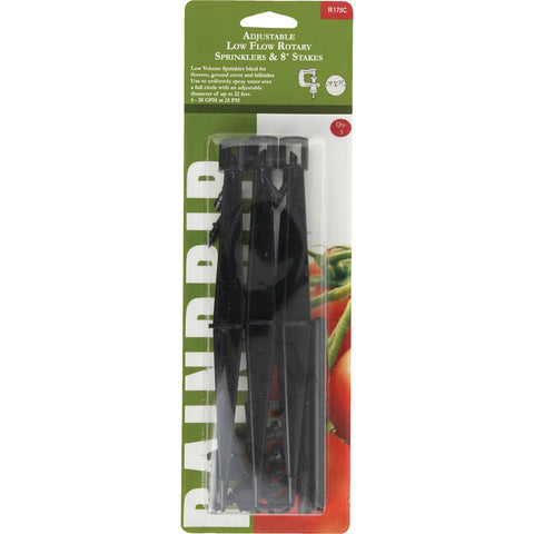 Raindrip Adjustable Rotary Sprinkler With Stake; Mfg #R175CT