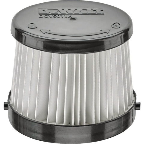 DeWalt HEPA 20V Hand Vacuum Replacement Filter; Mfg #DCV5011H