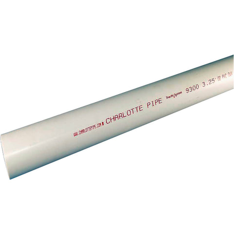 Charlotte Pipe Schedule 30 Rigid Vinyl PVC-DWV Pipe; Mfg #PVC 09300  0600
