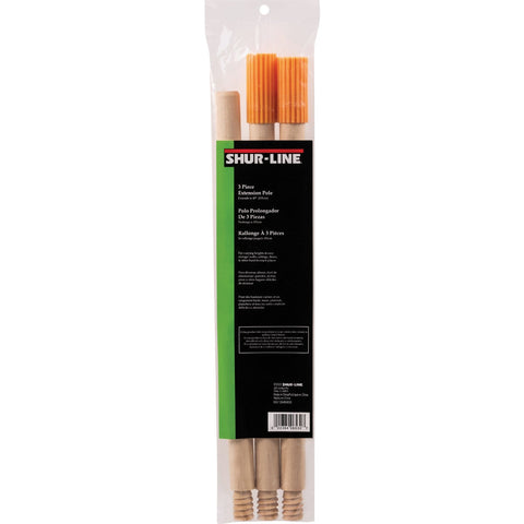 Shur-Line 40 In. Wood Extension Pole (3-Piece); Mfg #6530