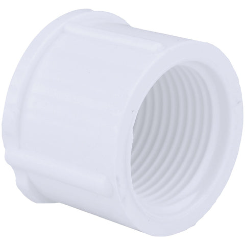 Charlotte Pipe Schedule 40 Threaded PVC Cap; Mfg #PVC 02117  1000HA