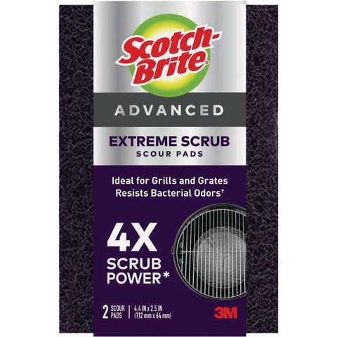 3M Scotch-Brite Extreme Scrub Scouring Pad; Mfg #77222-R