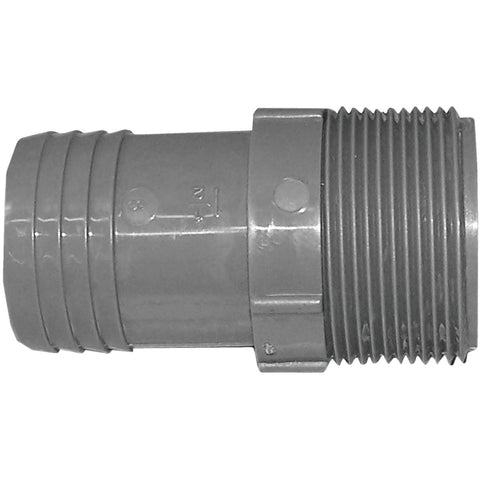 Boshart Male Insert Polypropylene Hose Adapter; Mfg #UPPA-15