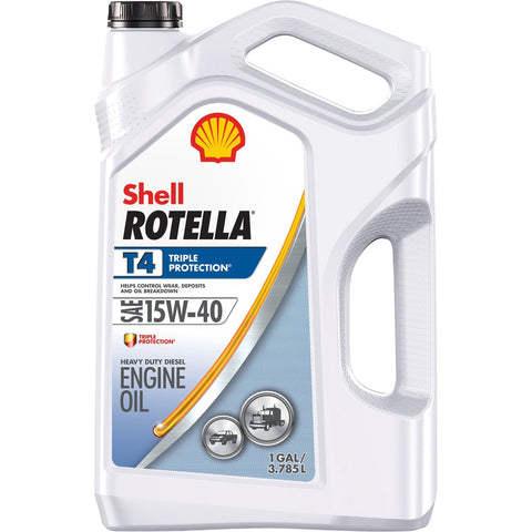 Rotella Shell T4 Triple Protection Motor Oil; Mfg #550045126