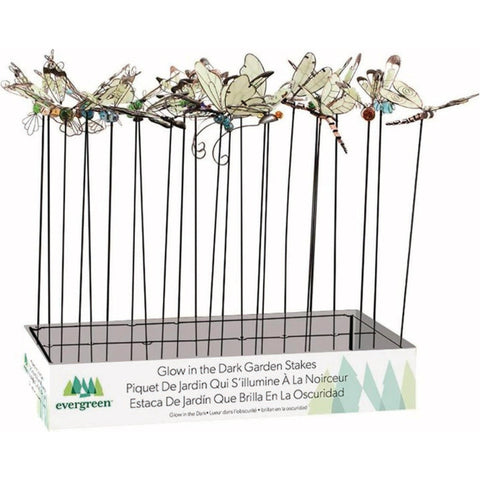 Evergreen Glow in the Dark Pollinator Garden Stake; Mfg #P355