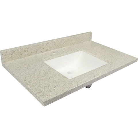 Modular Vanity Tops Rectangular Wave Vanity Top; Mfg #2237W4101101B010510