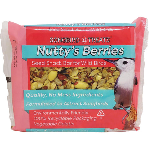 Wildlife Sciences Songbird Treats Nutty's Berries Bird Seed Cake; Mfg #914
