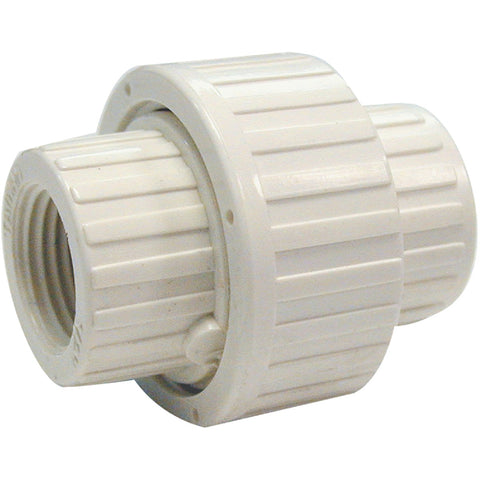 PVC White Threaded Union; Mfg #164-137HC