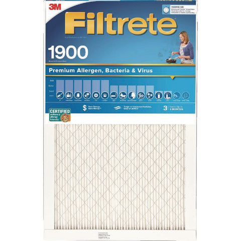 Filtrete Premium Allergen, Bacteria & Virus Furnace Filter; Mfg #UA02-4