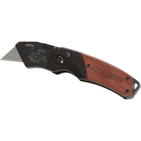 Channellock Wood Grip Utility Knife; Mfg #GS19017