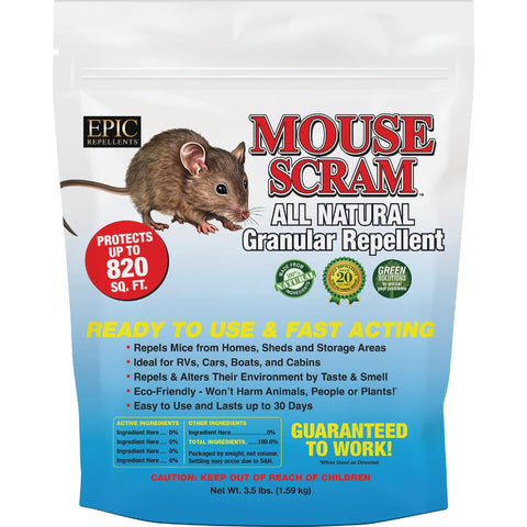Mouse Scram Granules Animal Repellent; Mfg #3004