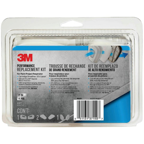 3M Paint Replacement Filter Cartridge with Pre-Filter Pack; Mfg #6023P1-DC