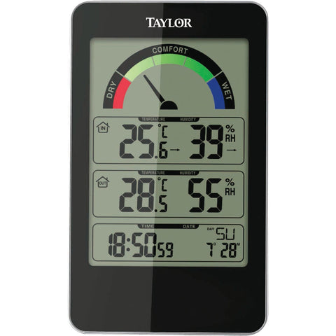 Taylor Precision Digital Indoor Hygrometer & Thermometer; Mfg #1732