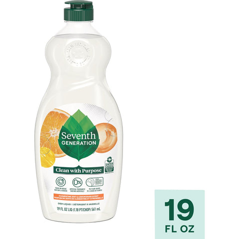Seventh Generation Clementine Zest & Lemongrass Liquid Dish Soap; Mfg #68406247