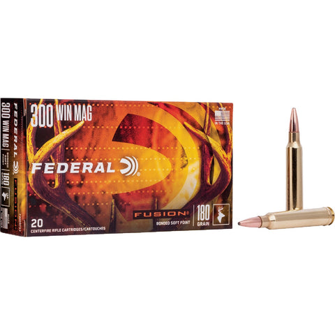 Federal Fusion .300 Win Mag Centerfire Ammunition Cartridges; Mfg #15756