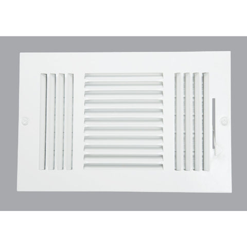 Home Impressions 3-Way Wall Register; Mfg #3SW1006WH-B