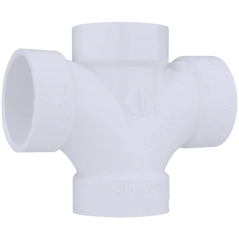 Charlotte Pipe Double Sanitary Tee; Mfg #PVC 00428  0600HA