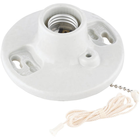 Leviton Lampholder With Pull Chain; Mfg #011-29816-00C