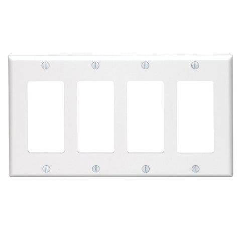 Leviton Decora Decorator Wall Plate; Mfg #005-80412-00W