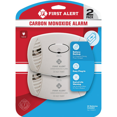 First Alert Electrochemical Plug-In Carbon Monoxide Alarm; Mfg #1042411