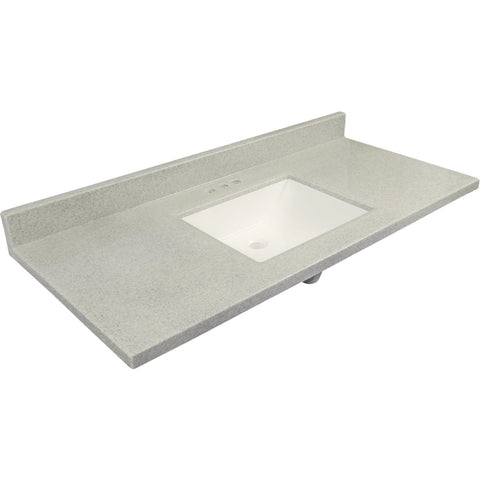 Modular Vanity Tops Rectangular Wave Vanity Top; Mfg #2249W4101101B010210