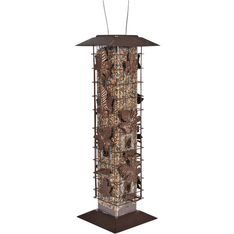 Perky-Pet Squirrel-Be-Gone Rustic Leaf Bird Feeder; Mfg #336