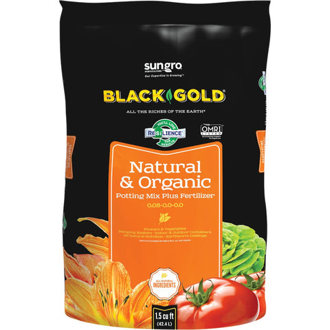 Black Gold Natural & Organic Potting Soil; Mfg #1402040.CFL001.5P