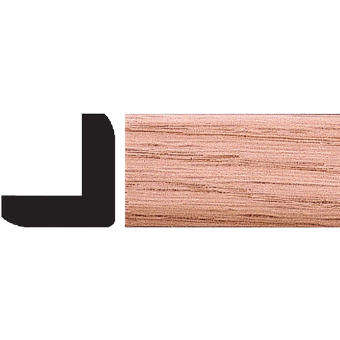 House of Fara Solid Red Oak Outside Corner Molding; Mfg #9568