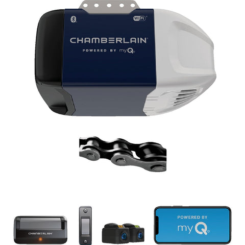 Chamberlain C2202 1/2 HP WiFi Chain Drive Garage Door Opener; Mfg #C2202