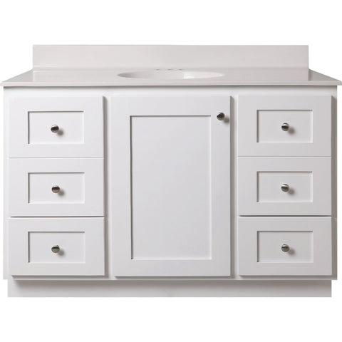 Bertch Storage Solutions Vanity Base without Top; Mfg #ST-P-W-VSS48T