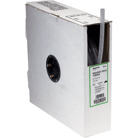 Abbott Rubber Bulk Box T12 Clear Braided PVC Tubing; Mfg #T12004006