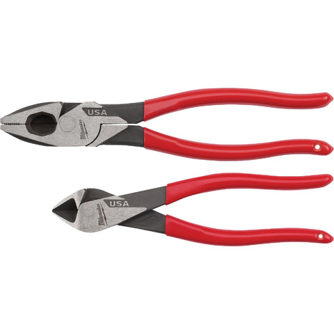 Milwaukee Dipped Grip Cutting Pliers Set (2-Piece); Mfg #MT500-2