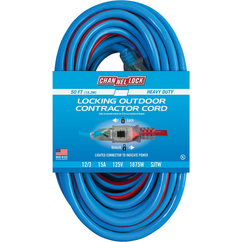Channellock 12/3 Locking Extension Cord; Mfg #74050LKCL