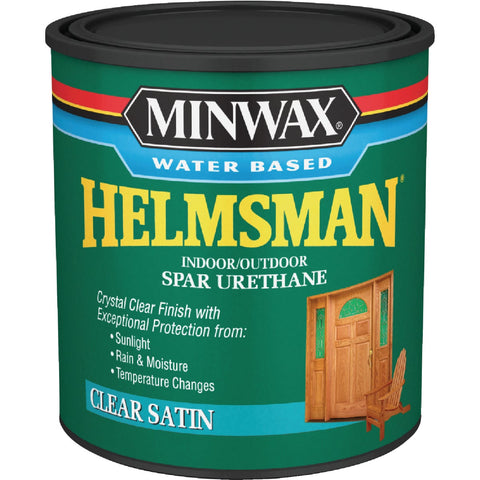 Minwax Helmsman Water-Based Spar Interior/Exterior Varnish; Mfg #630520444
