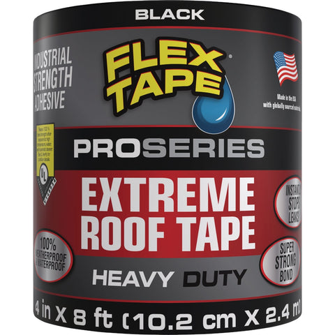 Flex Seal Flex Tape Pro Series 4 In. x 8 Ft. Extreme Roof Patching Tape; Mfg #PS288BLK0408