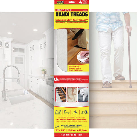 Handi Treads ClearGrip Safety Tread; Mfg #HTCG0624CP4