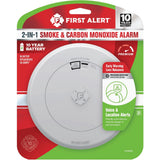 First Alert 10-Year Battery Carbon Monoxide and Smoke Alarm with Voice Alerts; Mfg #1046803