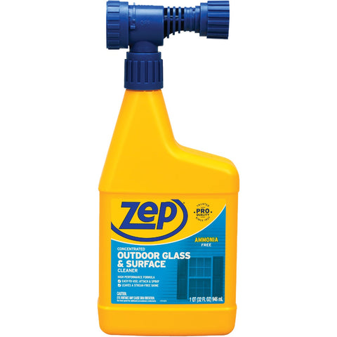 Zep Hose-End Outdoor Glass & Surface Cleaner; Mfg #U49910