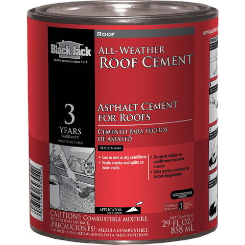 Black Jack All-Weather Roof Cement; Mfg #9/14/6230